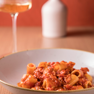 Mezzi Rigatoni All'Amatriciana Vinheria Percussi Delivery